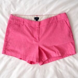 J.Crew Pink Cotton Chino Shorts Size 14 Preppy Summer